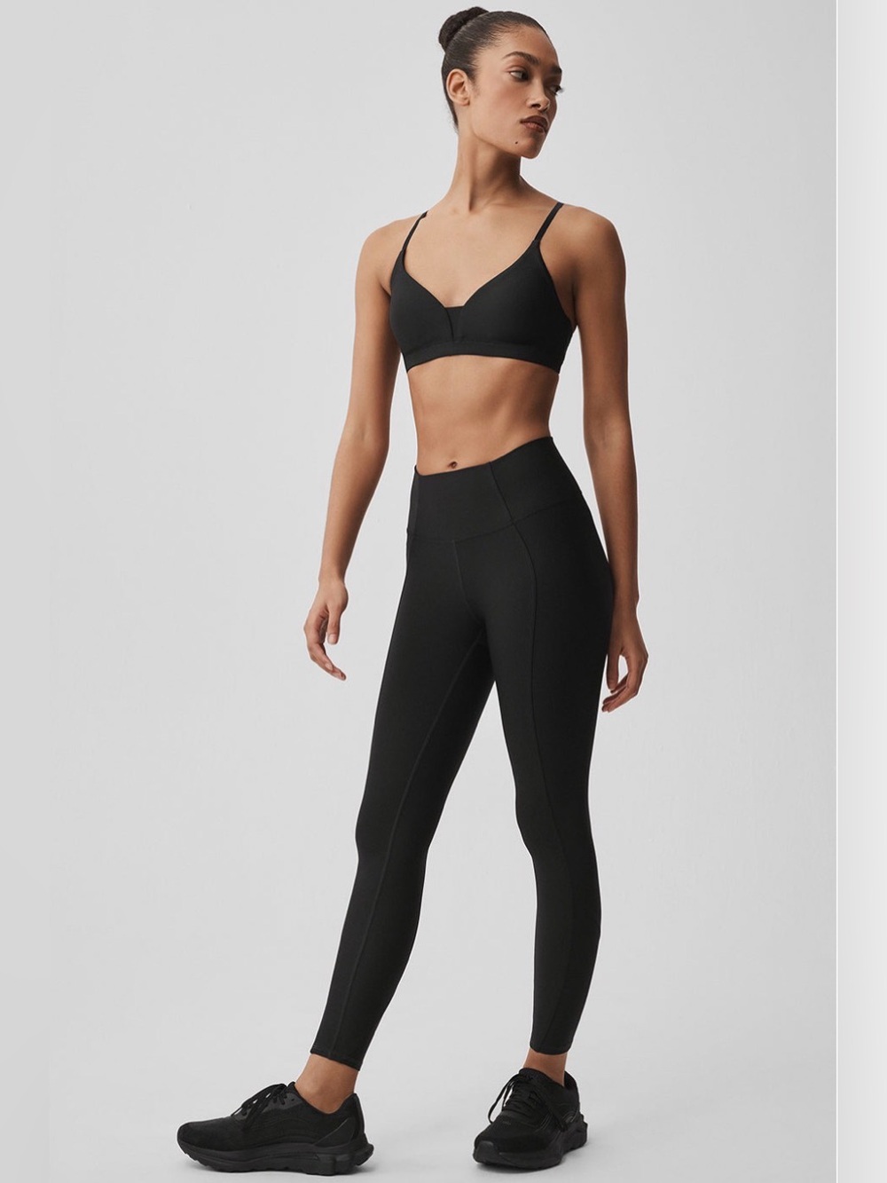Alo - Airlift High-Waist 7/8 Fine Line Legging - BLACK